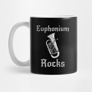 Euphonium Rocks, Euphoniumist Heavy Rock Brass Musician Mug